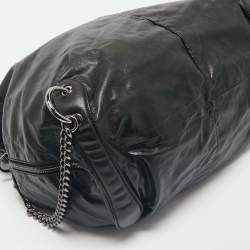 Gucci Black Soft Leather Galaxy Hobo