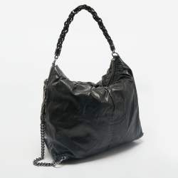 Gucci Black Soft Leather Galaxy Hobo