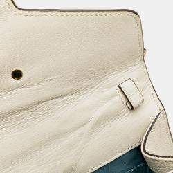 Gucci White Mini Calfskin Bee Star Sylvie Satchel