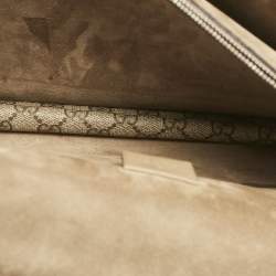 Gucci Beige GG Supreme Canvas and Suede Medium Dionysus Shoulder Bag