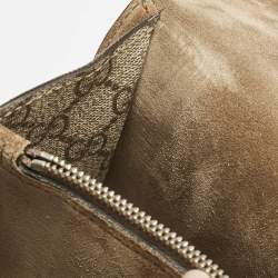 Gucci Beige GG Supreme Canvas and Suede Medium Dionysus Shoulder Bag