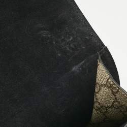 Gucci Black/Beige GG Supreme Canvas and Suede Medium Dionysus Shoulder Bag