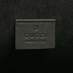 Gucci Black/Beige GG Supreme Canvas and Suede Medium Dionysus Shoulder Bag