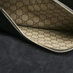 Gucci Black/Beige GG Supreme Canvas and Suede Medium Dionysus Shoulder Bag