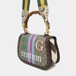 Gucci GG Supreme Medium Bamboo 1947 Handle Bag
