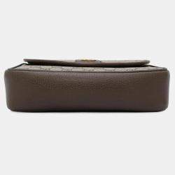 Gucci Beige Gg Supreme Canvas Leather Small Ophidia Shoulder Bag 