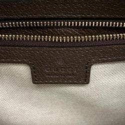 Gucci Beige Gg Supreme Canvas Leather Small Ophidia Shoulder Bag 