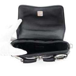 Gucci Black Leather Horsebit Shoulder Bag 