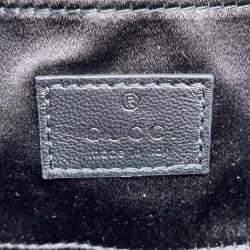 Gucci Black Leather Horsebit Shoulder Bag 