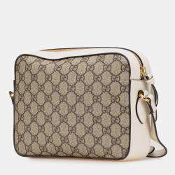 Gucci Beige/Brown Small GG Supreme Horsebit 1955 Crossbody