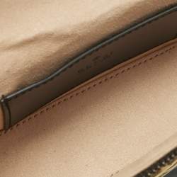 Gucci Black Matelasse Leather Mini GG Marmont Top Handle Bag
