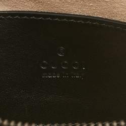 Gucci Black Matelasse Leather Mini GG Marmont Top Handle Bag