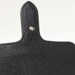 Pre Owned Gucci Black Leather Dollar Interlocking GG Shoulder Bag