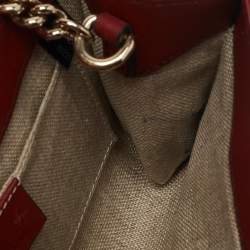 Gucci Red Microguccissima Leather Mini Emily Chain Crossbody Bag