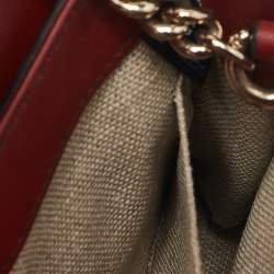 Gucci Red Microguccissima Leather Mini Emily Chain Crossbody Bag