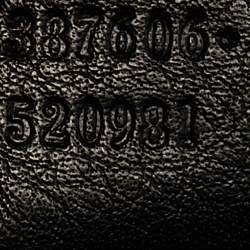 Pre Owned Gucci Black Glossy Leather Medium Interlocking G Shoulder Bag