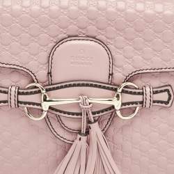 Gucci Pink Microguccissima Leather Medium Emily Chain Shoulder Bag
