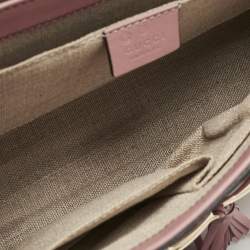 Gucci Pink Microguccissima Leather Medium Emily Chain Shoulder Bag