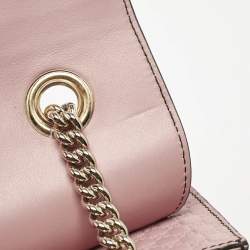 Gucci Pink Microguccissima Leather Medium Emily Chain Shoulder Bag