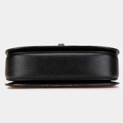 Pre Owned Gucci Black Calfskin Bamboo Night