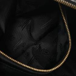 Gucci Silver/black Python Large Hysteria Clutch