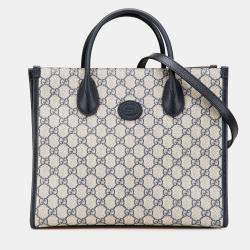 Gucci Beige Small GG Supreme Interlocking G Tote