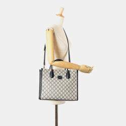 Gucci Beige Small GG Supreme Interlocking G Tote