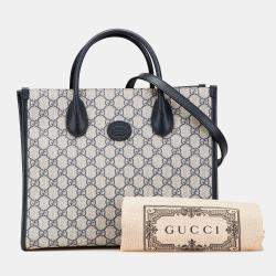 Gucci Beige Small GG Supreme Interlocking G Tote