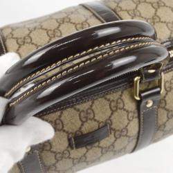 Gucci Gray Brown GG Supreme Duffle Bag