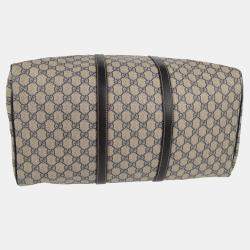 Gucci Navy GG Supreme Duffle Bag
