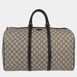 Gucci Navy GG Supreme Duffle Bag