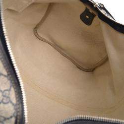 Gucci Navy GG Supreme Duffle Bag
