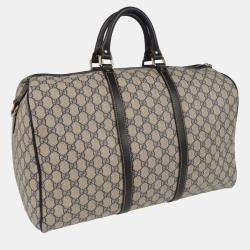 Gucci Navy GG Supreme Duffle Bag