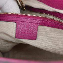 Gucci Pink Purple Soho Tote Handbag