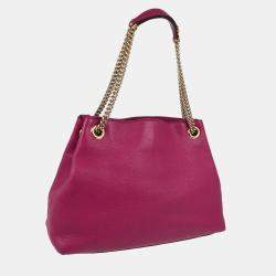 Gucci Pink Purple Soho Tote Handbag