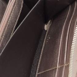 Gucci Metallic Guccissima Leather Long Zip Around Wallet
