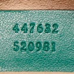 Gucci Green Matelassé Leather Small GG Marmont Camera Bag