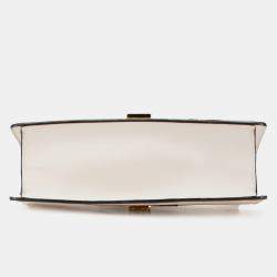 Gucci White Small Floral Embroidered Leather Sylvie Crossbody