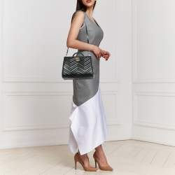 Gucci Black Matelasse Leather Small GG Marmont Tote