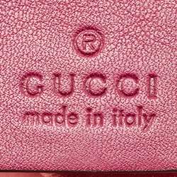 Gucci Purple Matelasse Velvet Small GG Marmont Shoulder Bag
