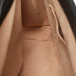 Gucci Black Matelasse Leather Medium GG Marmont Top Handle Bag