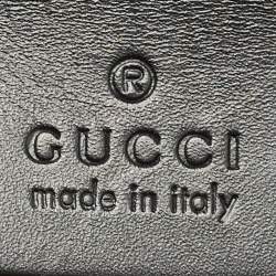 Gucci Black Leather Medium Animal Studs Sylvie Top Handle Bag
