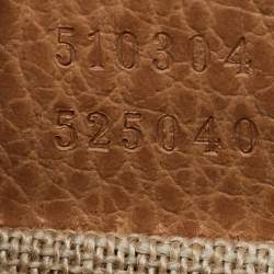 Gucci Beige Leather Dollar Interlocking G Flap Crossbody Bag