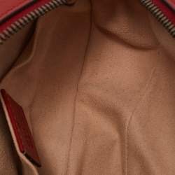Gucci Red Matelassé Leather GG Marmont Belt Bag
