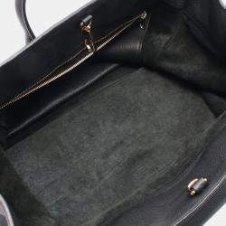 Gucci Black Large Leather Logo Convertible Satchel