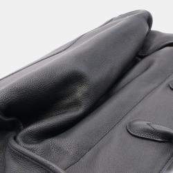 Gucci Black Large Leather Logo Convertible Satchel
