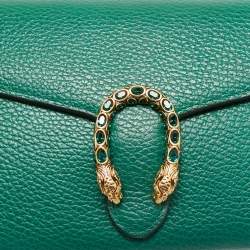 Gucci Green Leather Dionysus Wallet on Chain