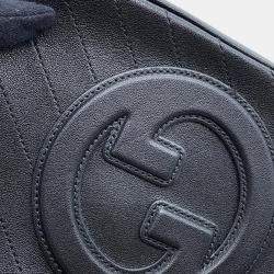 Gucci Black Leather Blondie Shoulder Bag Size Small