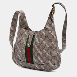 Gucci Balenciaga Brown The Hacker Project Small GG Supreme Web Jackie 1961