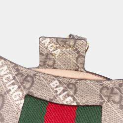Gucci Balenciaga Brown The Hacker Project Small GG Supreme Web Jackie 1961